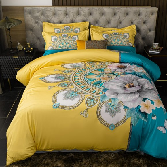 Luxury Brushed Cotton Bedding Set of Four - Picture 7 of 11